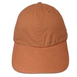 Accessories Slideback Baseball Cap Orange One Size Adjustable Lightweight Blank